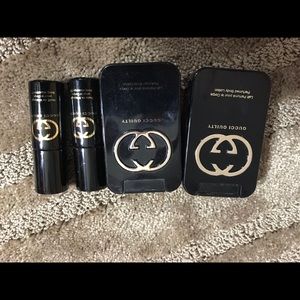 Gucci guilty massage oil and body lotion